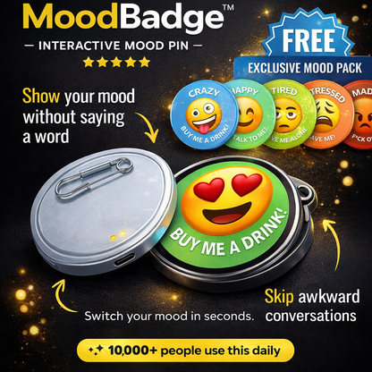 MoodBadge™ - Interactive Mood Pin